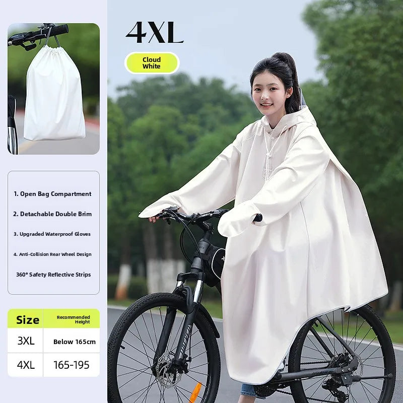 Youthful Bicycle Raincoat for School Riding Mountain Bike Road Outdoor Cycling ex High School Students Special Use