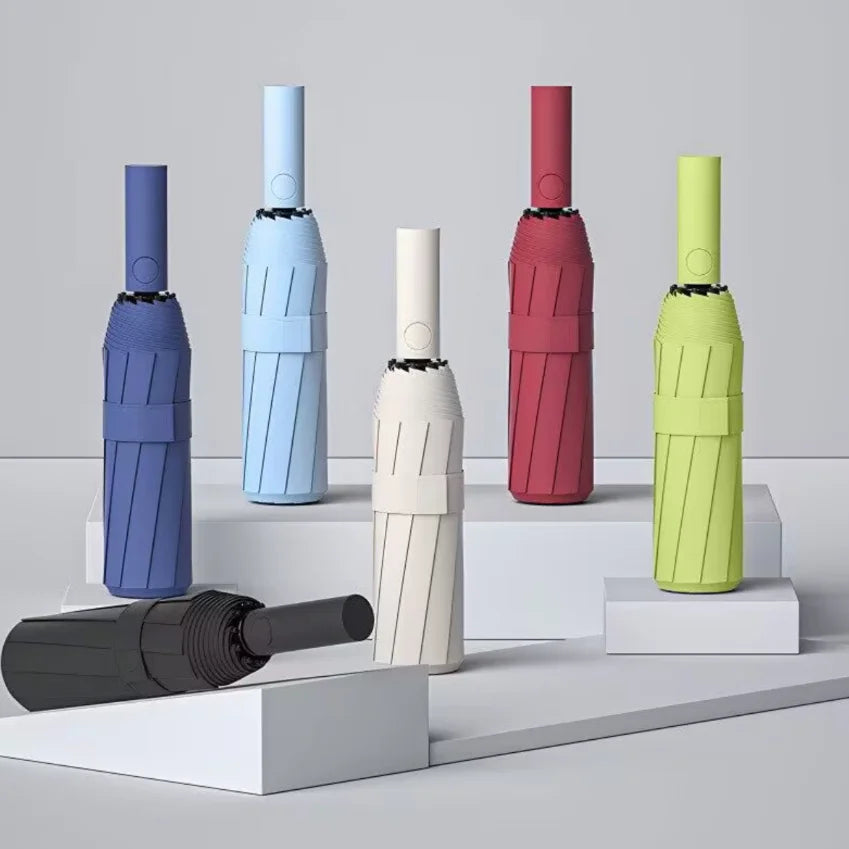 Super Strong 60Bone Windproof Folding Umbrella Telescopic Umbrella Large Automatic Waterproof Anti-storm Sunproof Uv Umbrella