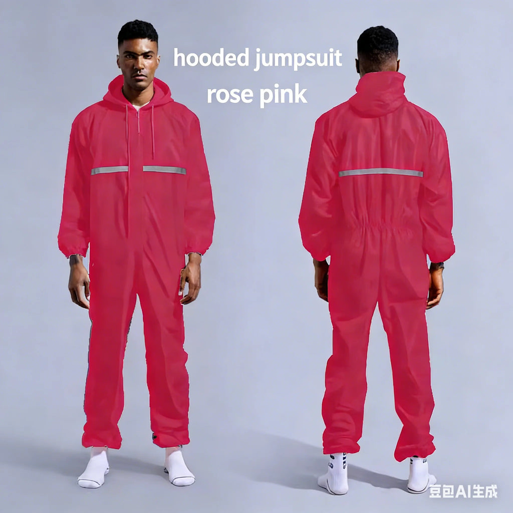 Waterproof Raincoat /Conjoined Men Raincoat/overalls Men and Women Fission Rain Suit Rain Coat Hooded Womens Raincoat