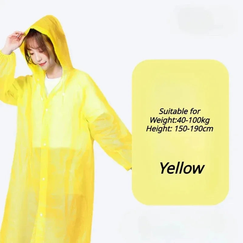 Adult Raincoat Non Disposable Thickened Outdoor Travel Climbing Waterproof Rain Gear Universal One Piece Raincoat