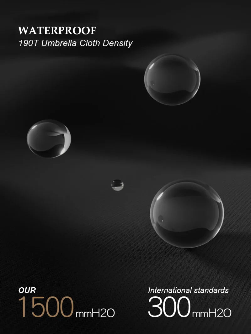 Large Windproof Umbrella with Curved Umrbella Wooden Handle 10K 30Bones Business Automaitc Folding Umbrella for Men Women Travel