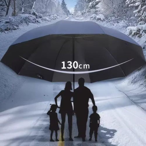 130cm Extra-large Folding Umbrella Suitable for Both Sunny and Rainy Days and Is Windproof, Waterproof Comprehensive Protection.