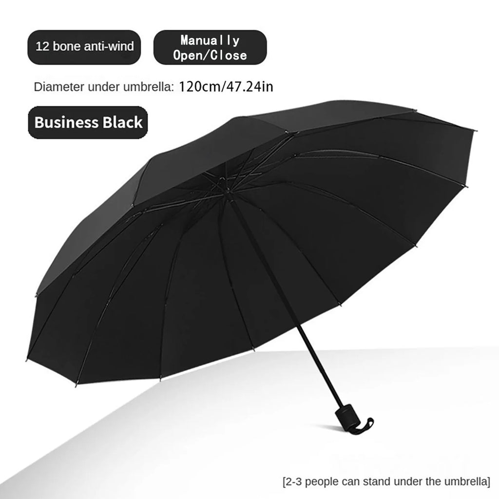 130cm/51.18 Inch High-quality Ten-bone Umbrella, Reinforced Umbrella Frame, Strong Waterproof Windproof, Manual Large Umbrella