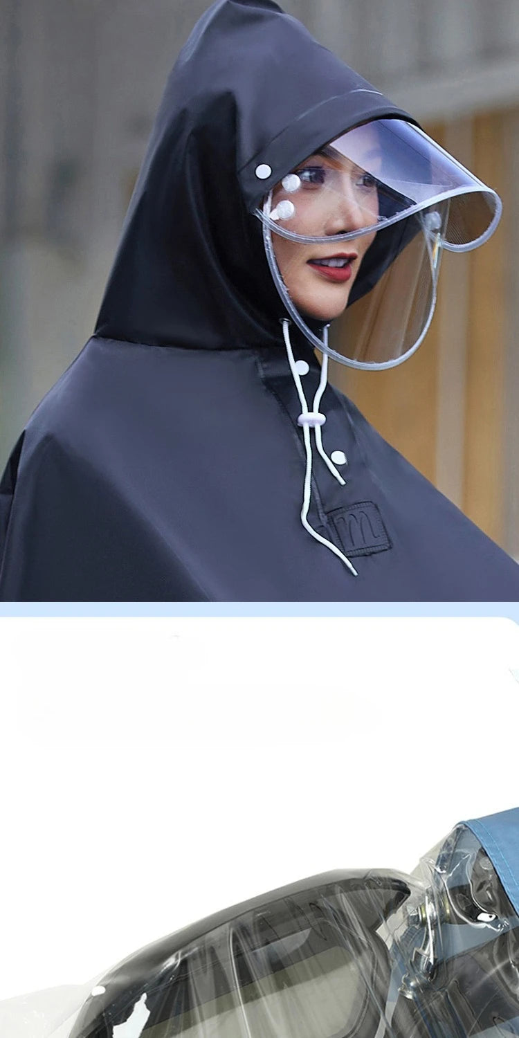 Men'S And Women'S Single Long Full Body Raincoat For Rainstorm Prevention Bicycle Electric Battery Car Raincoat