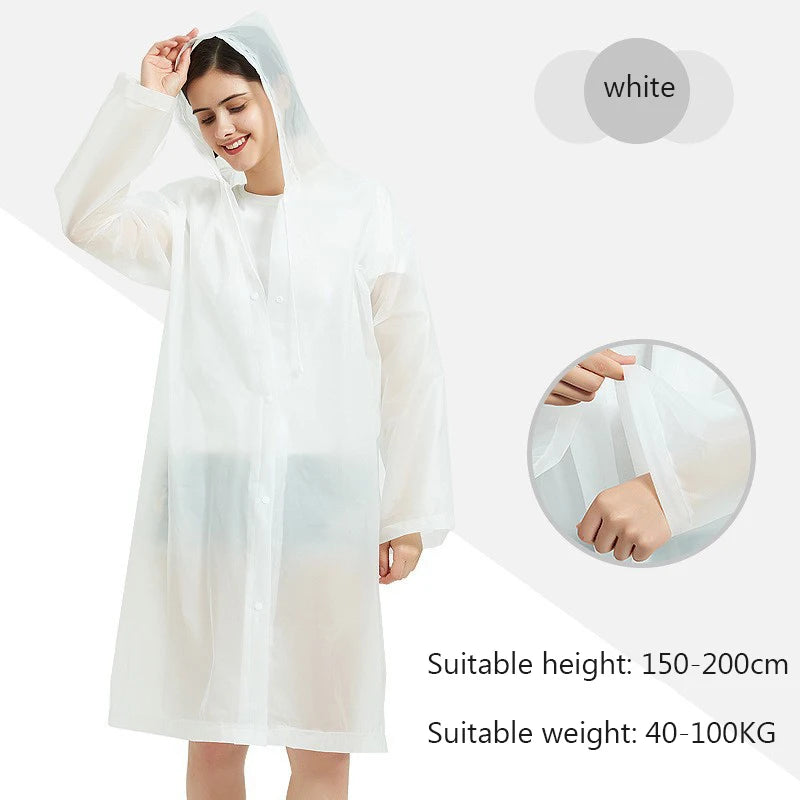 Adult Raincoat Non Disposable Thickened Outdoor Travel Climbing Waterproof Rain Gear Universal One Piece Raincoat