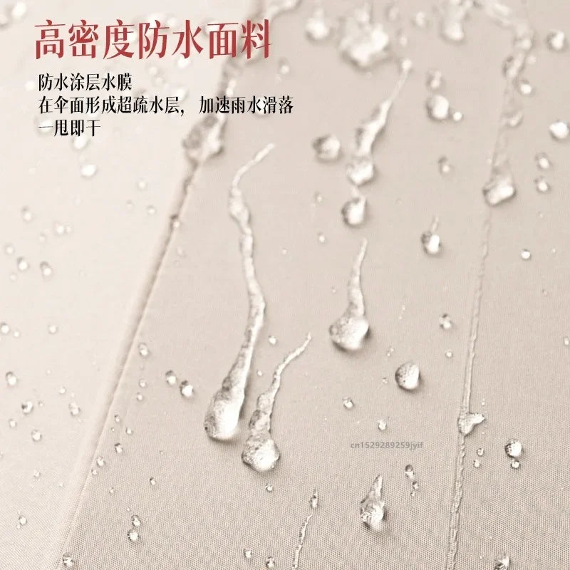 Ring Buckle Design Automatic Umbrella for Men Folding 125CM Extra Large Strong WOMEN'S Sunshade UV Protection Umbrella