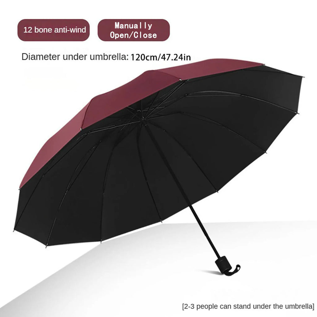130cm/51.18 Inch High-quality Ten-bone Umbrella, Reinforced Umbrella Frame, Strong Waterproof Windproof, Manual Large Umbrella