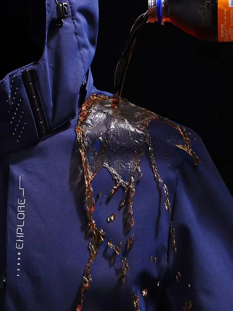 2025 Edition Red Bull Men's Women's Outdoor Sports Windproof Jacket with Waterproof Spring/Autumn Hiking Coat with Hood Raincoat