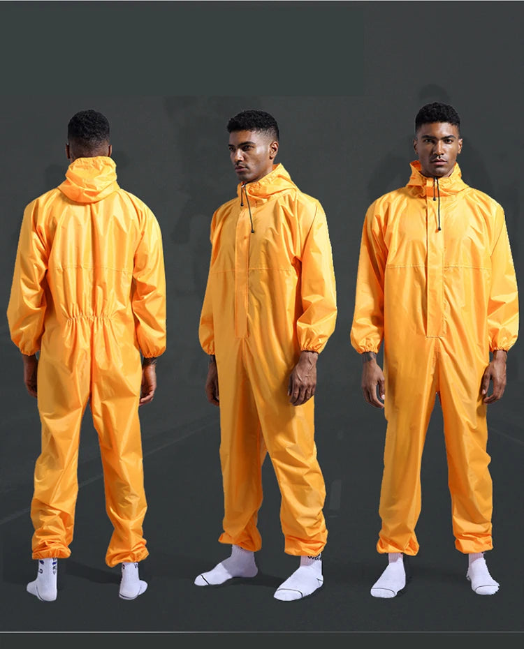 Waterproof Raincoat /Conjoined Men Raincoat/overalls Men and Women Fission Rain Suit Rain Coat Hooded Womens Raincoat