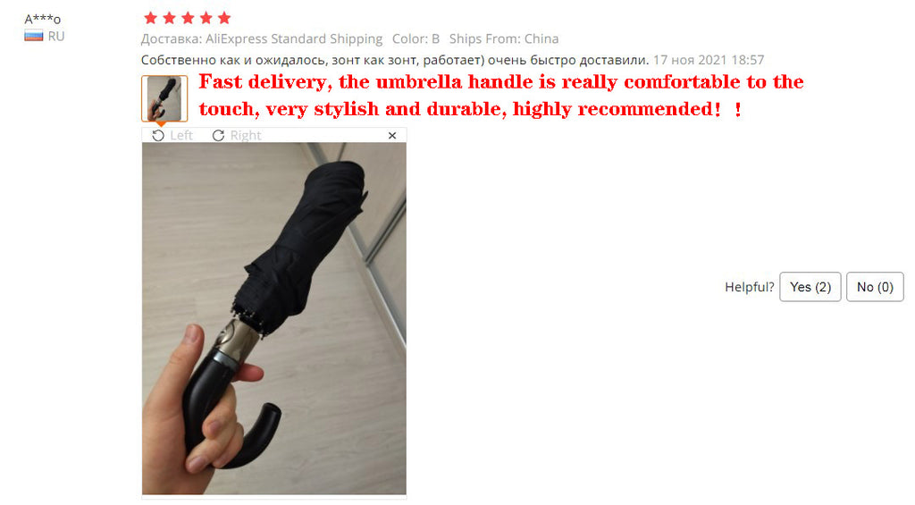 Genuine Parachase Folding Umbrella Brand Business Men Automatic Umbrella Rain Windproof Curved Handle Prasols for Adult