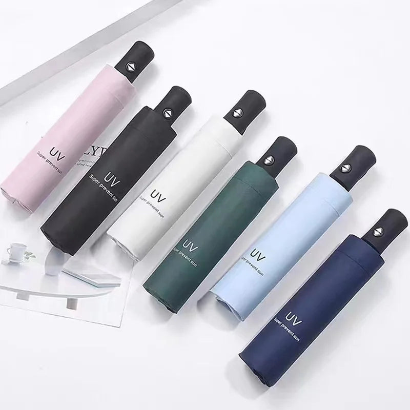 Automatic Windproof Travel Umbrella Retractable Folding Portable Umbrella for Easy Storage And Carry-On Travel