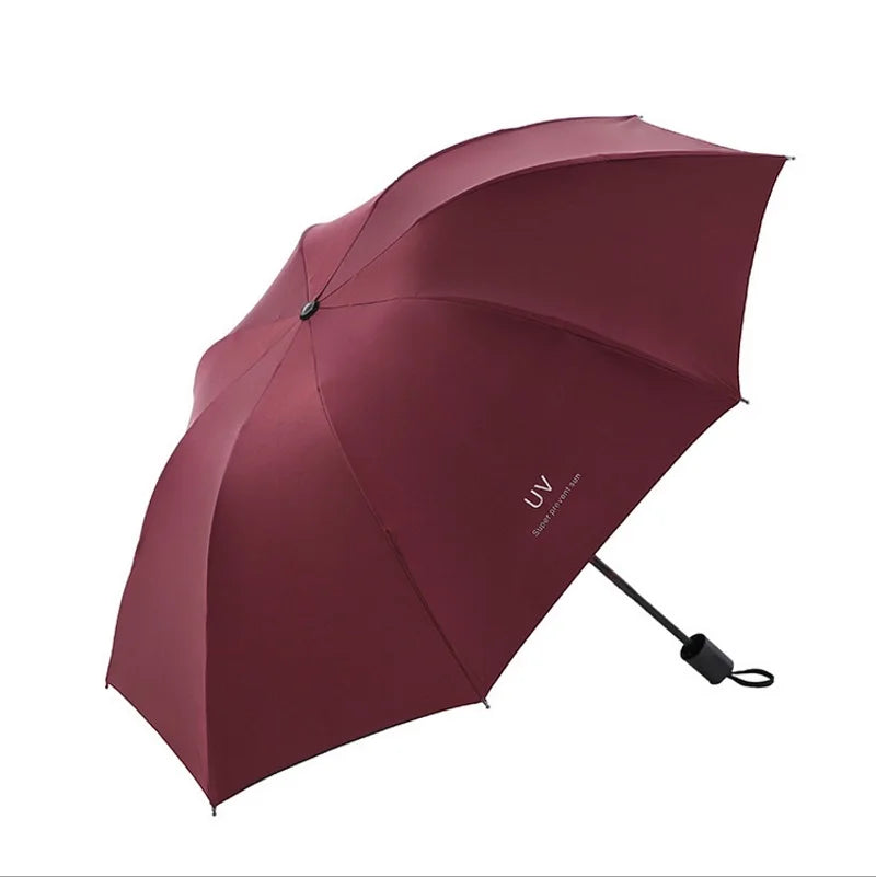 Umbrellas Sun umbrellas Cartoon rain and sunny manually folded student portable umbrellas Sunshade accessories Outdoor equipment