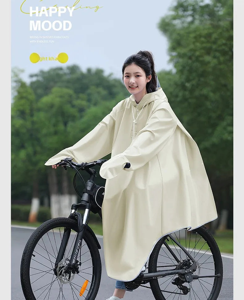 Youthful Bicycle Raincoat for School Riding Mountain Bike Road Outdoor Cycling ex High School Students Special Use