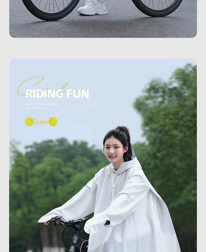 Youthful Bicycle Raincoat for School Riding Mountain Bike Road Outdoor Cycling ex High School Students Special Use