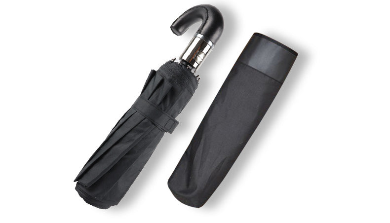 Genuine Parachase Folding Umbrella Brand Business Men Automatic Umbrella Rain Windproof Curved Handle Prasols for Adult