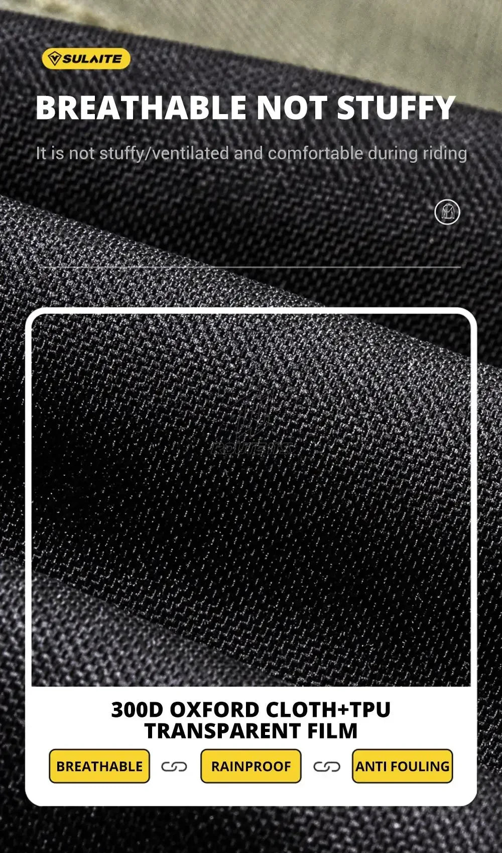 Waterproof Motorcycle Rain Suit-Full Body Raincoat & Rain Pants Set with Reflective Strips Fit for Men Women All-Weather Cycling