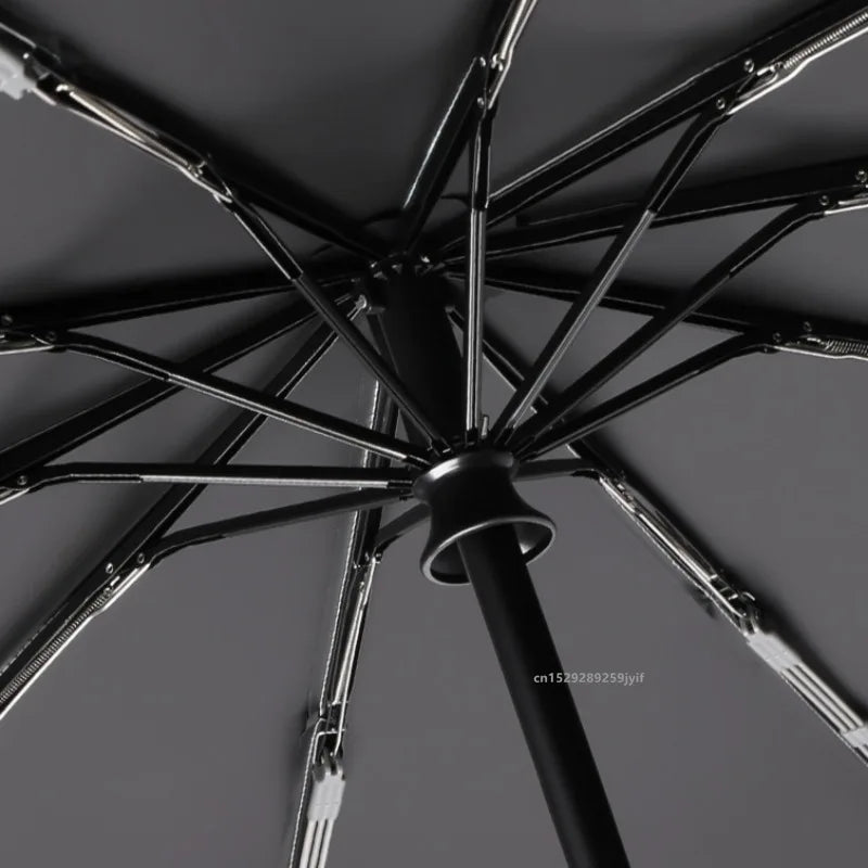 Ring Buckle Design Automatic Umbrella for Men Folding 125CM Extra Large Strong WOMEN'S Sunshade UV Protection Umbrella