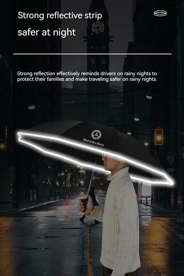 Car Automatic Folding Windproof UV Sunshade Umbrella Mercedes Benz A B C E V S Class CLA CLS ML SLK Vito A45 C63 GLA GLC GLK GLS