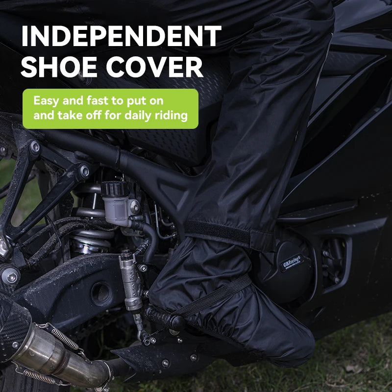 Star Field Knight Motorcycle Riding Raincoat Set Raincoat Rainpants Split Men And Women's Thin Reflective Waterproof Clothing