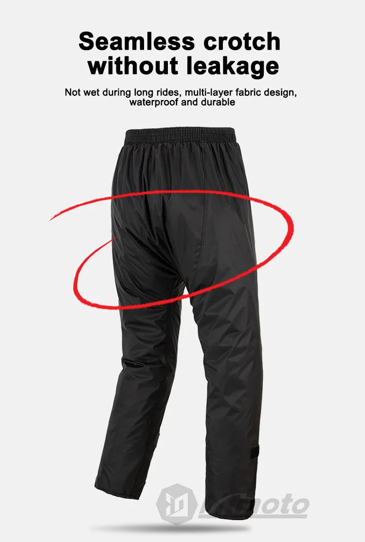 New Motorcycle Raincoat Suit Men Women Waterproof Motocross Raincoat Jacket Motorbike Raincoat Pants Reflective Bicycle Raincoat