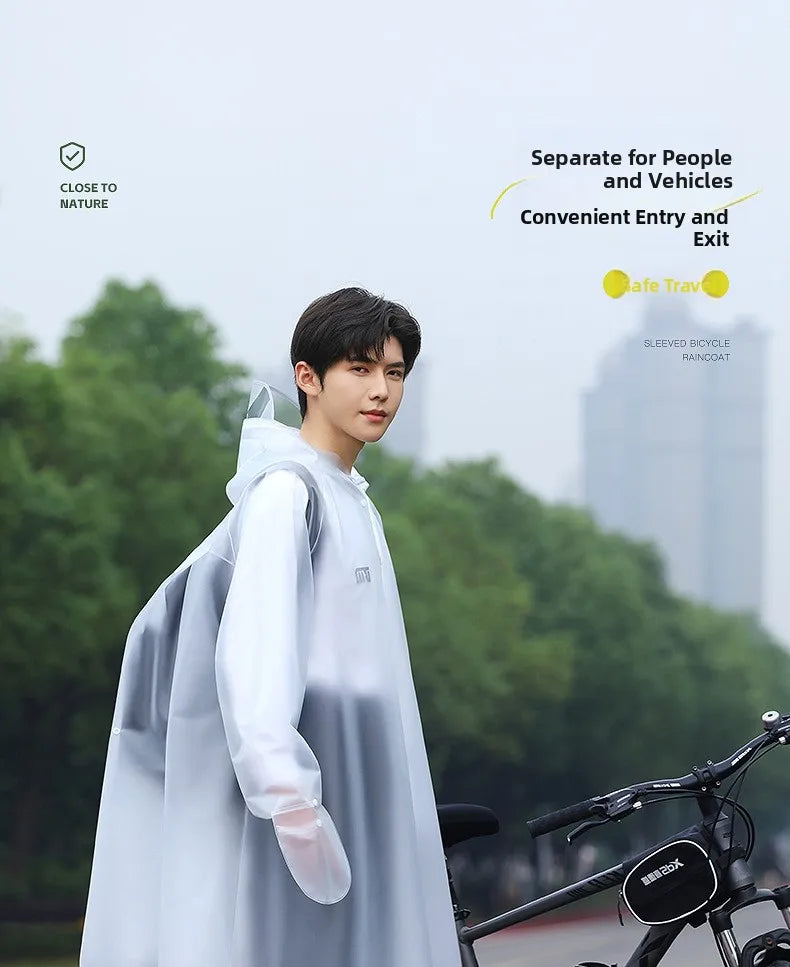Youthful Bicycle Raincoat for School Riding Mountain Bike Road Outdoor Cycling ex High School Students Special Use