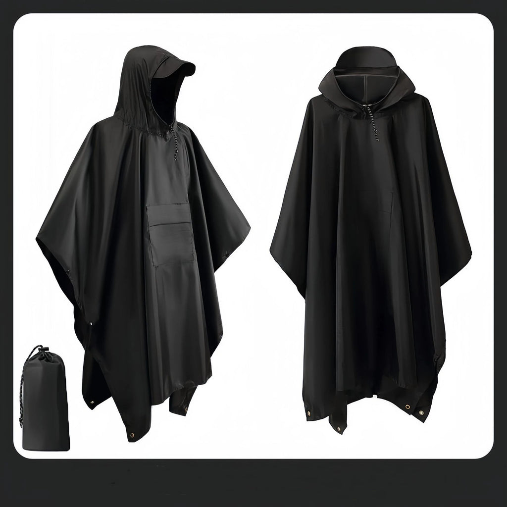 New 3 in 1 Outdoor Raincoat Waterproof Multifunction Rain Cover Lightweight Large Outdoor Rainwear Hiking Travel