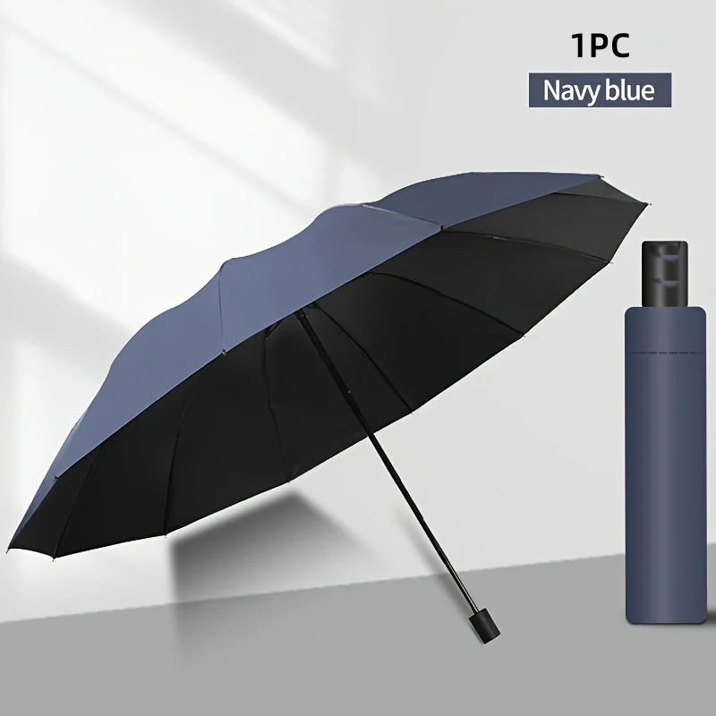 Super Large 130CM Business Folding Men Umbrella, Windproof Strong, Waterproof Sunproof Sunshade Uv Big Umbrellas