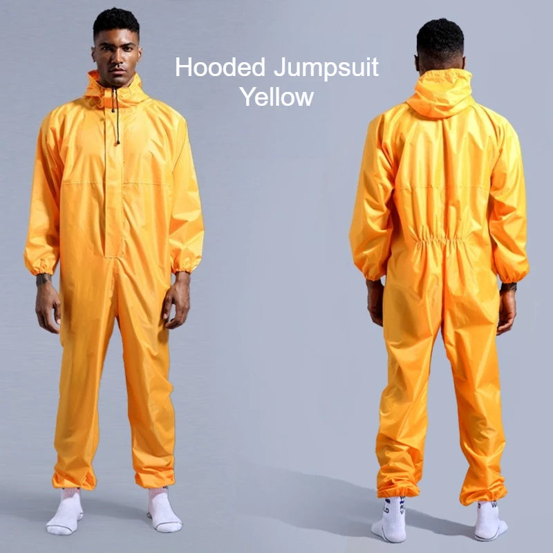 Waterproof Raincoat /Conjoined Men Raincoat/overalls Men and Women Fission Rain Suit Rain Coat Hooded Womens Raincoat