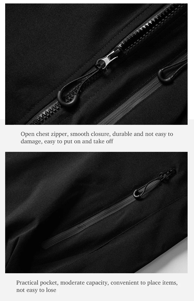 JNLN Unisex Waterproof Windbreaker Outdoor Sport Windproof Single-Layer Jacket Men Women Hiking Climbing Trekking Rain Coat