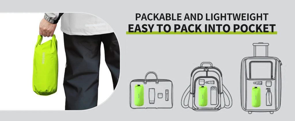 WOSAWE Motorcycle Raincoat Split Men Women Riding Rain CoatAnti-storm Locomotive Rain Cape Whole Body Waterproof Reflective