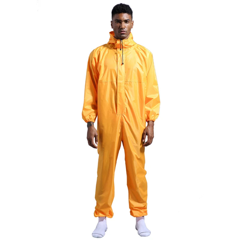 Waterproof Raincoat /Conjoined Men Raincoat/overalls Men and Women Fission Rain Suit Rain Coat Hooded Womens Raincoat