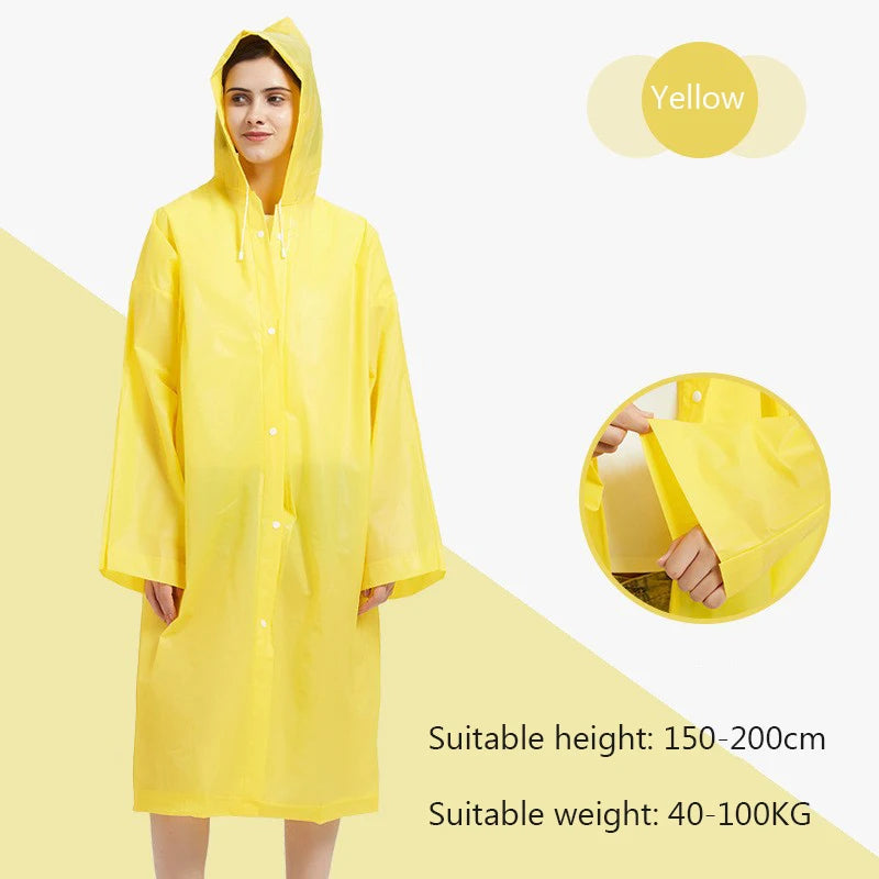 Adult Raincoat Non Disposable Thickened Outdoor Travel Climbing Waterproof Rain Gear Universal One Piece Raincoat