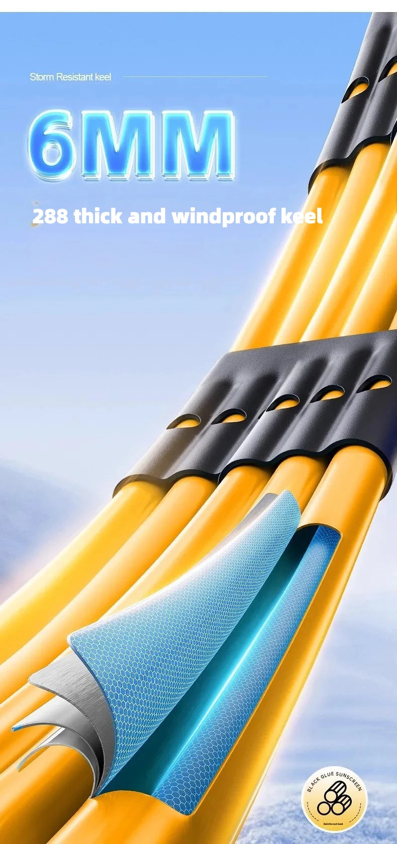 Stormproof Windproof Automatic Umbrella,288 Reinforced Fiberglass Ribs, Sun UV UPF50+ Protect, Compact Folding Rain Umbrella Men