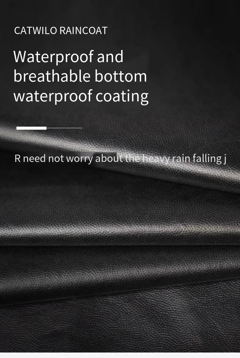 Electric Motorcycle Full-body Raincoat for Riders, Unisex Long Version with Fleece Lining, Waterproof and Rainproof Riding Rain