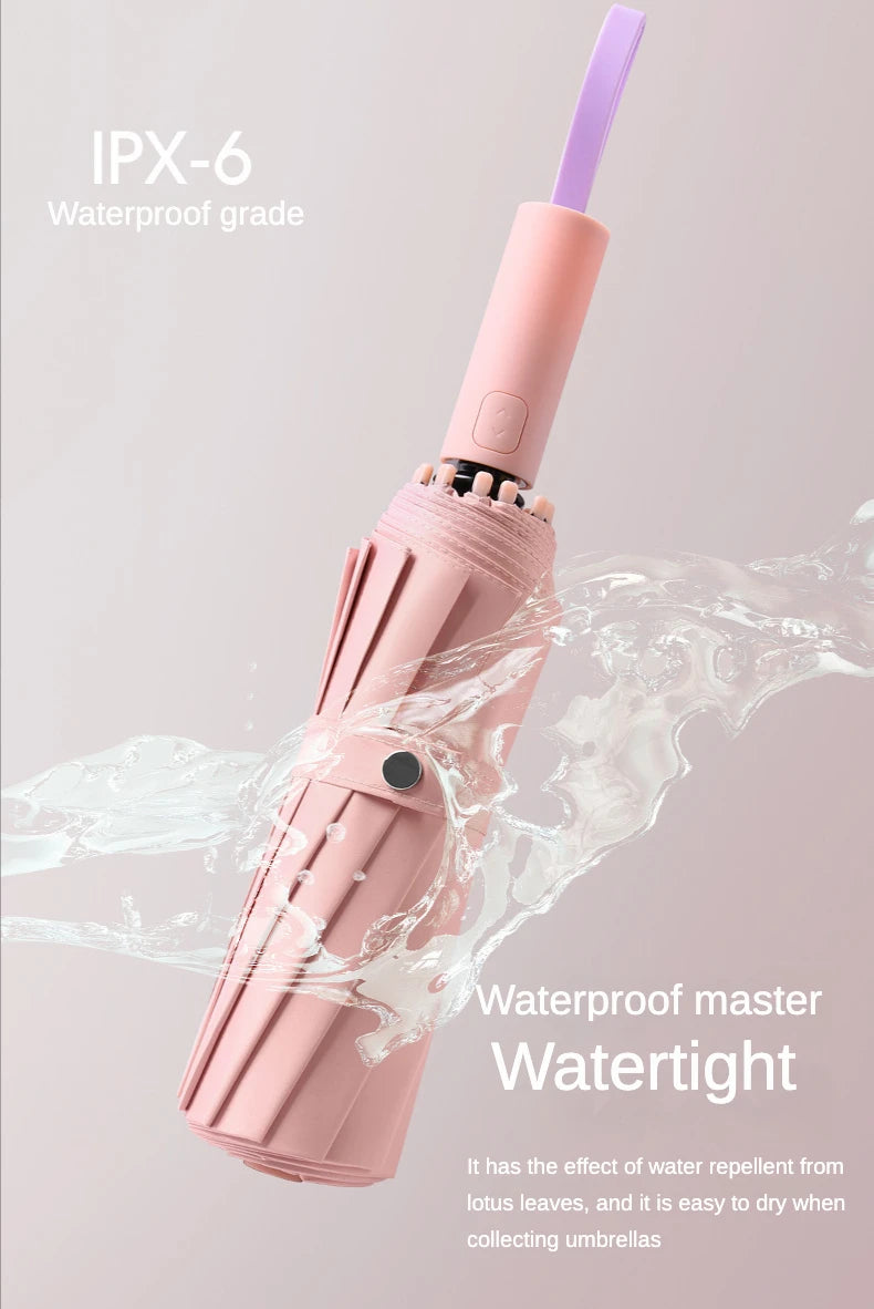 Super Strong Windproof Automatic Umbrella for Men and Women, 72 Bone, Large Rainproof, Sun UV Protection, Folding Rain Umbrellas