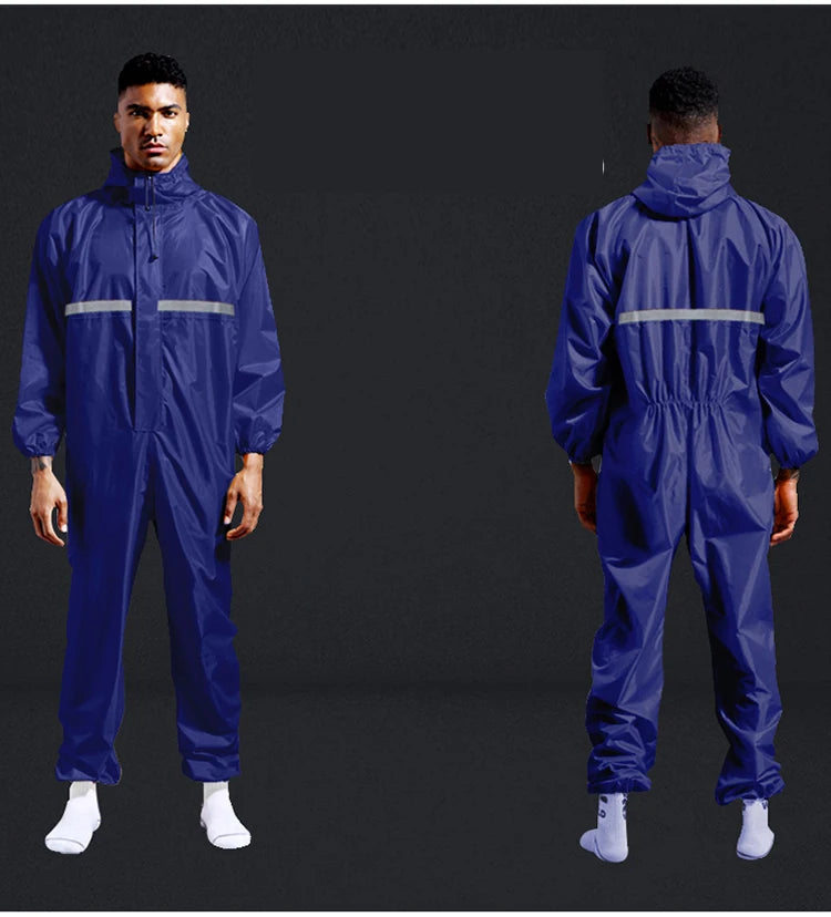 Waterproof Raincoat /Conjoined Men Raincoat/overalls Men and Women Fission Rain Suit Rain Coat Hooded Womens Raincoat