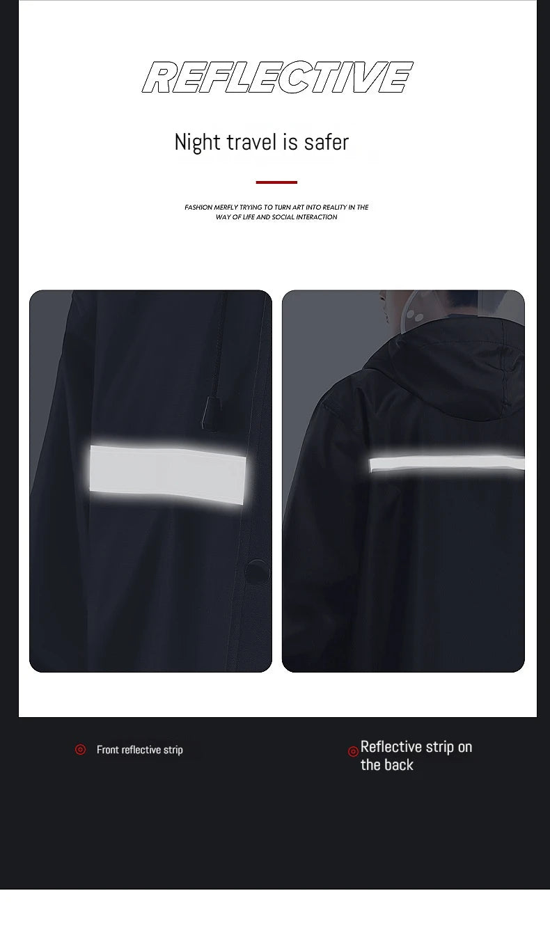 Long raincoat full body rainstorm proof outdoor men's single woman adult raincoat electric motorcycle poncho