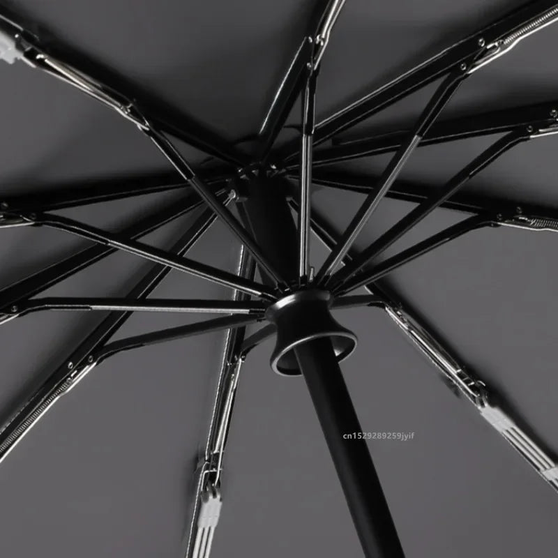 Ring Buckle Design Automatic Umbrella for Men Folding 125CM Extra Large Strong WOMEN'S Sunshade UV Protection Umbrella