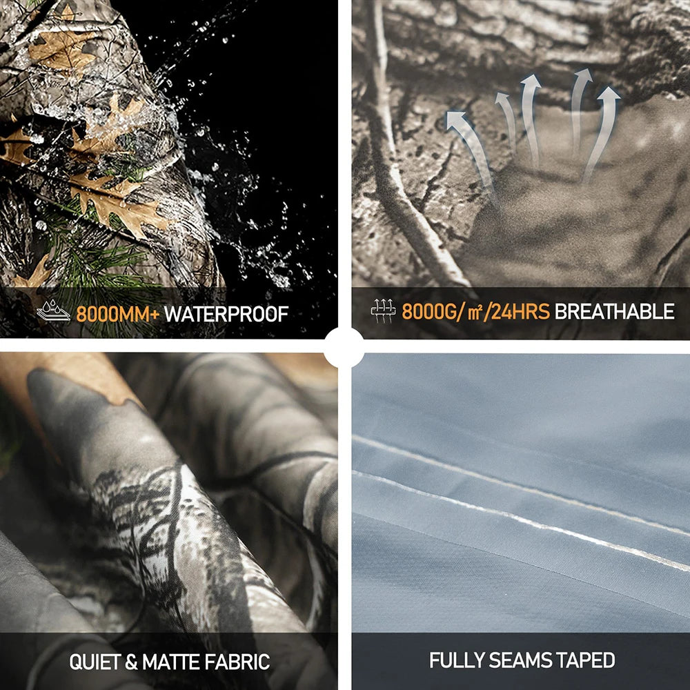 Rain Coat Set Suit Adults Unisex Men Women Camp Raincoat Set Hiking Hunting Fishing Outdoor Rainwear Rain Gears Cover Cp Tree