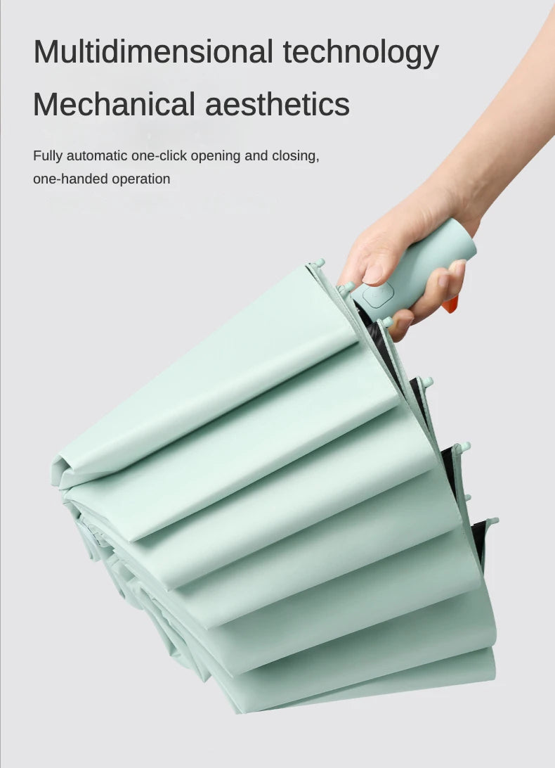 Super Strong Windproof Automatic Umbrella for Men and Women, 72 Bone, Large Rainproof, Sun UV Protection, Folding Rain Umbrellas