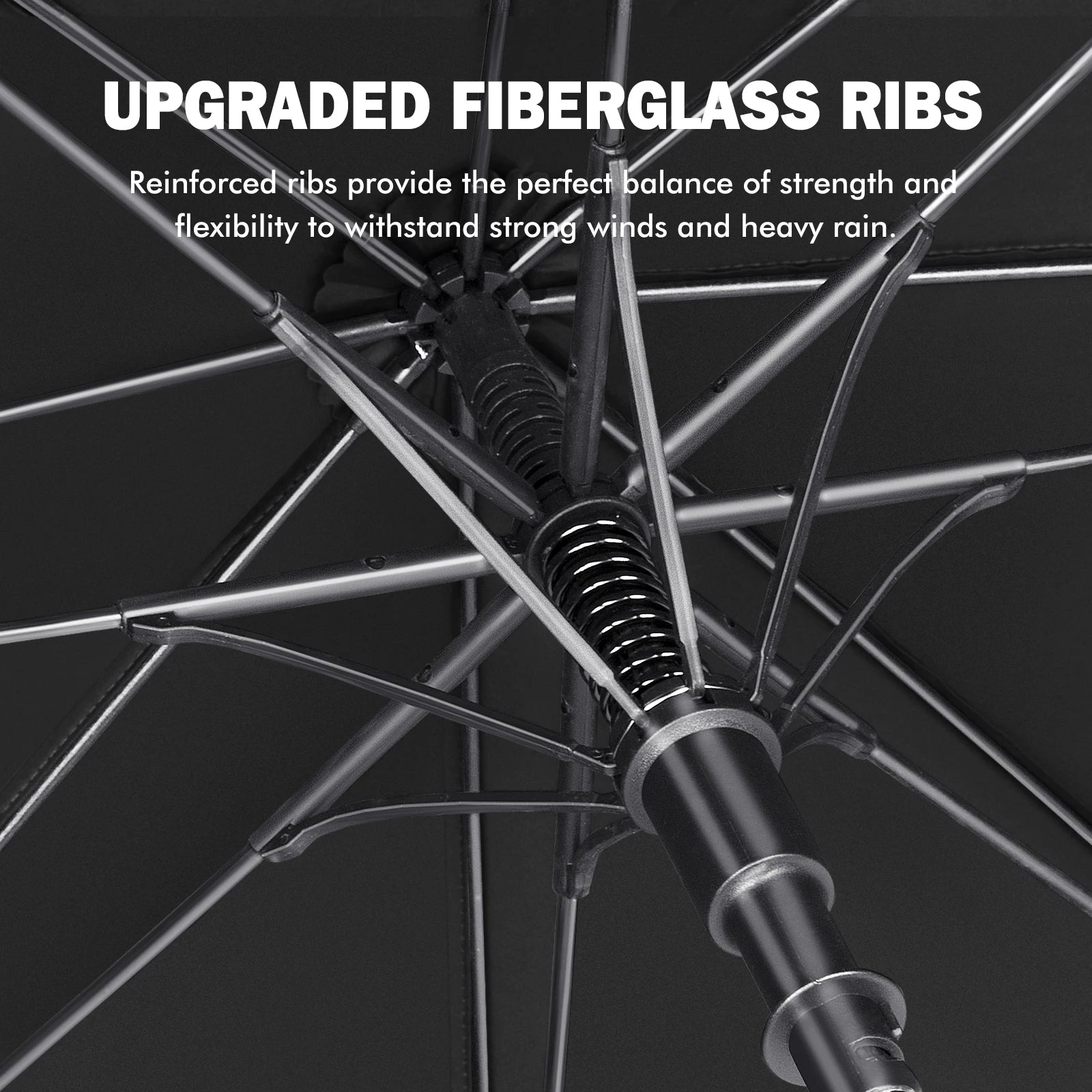 Golf Umbrella Extra Large Oversize Double Canopy Vented Windproof Waterproof Umbrella  62 Inch Automatic Open Golf Umbrella