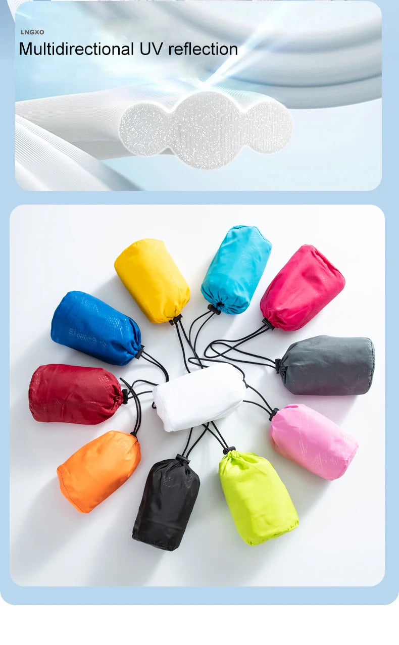 JNLN Hiking Jacket Men Women Waterproof Sun Protective Windbreaker Camping Climbing Outdoor Rain Coat Unisex Portable Clothes