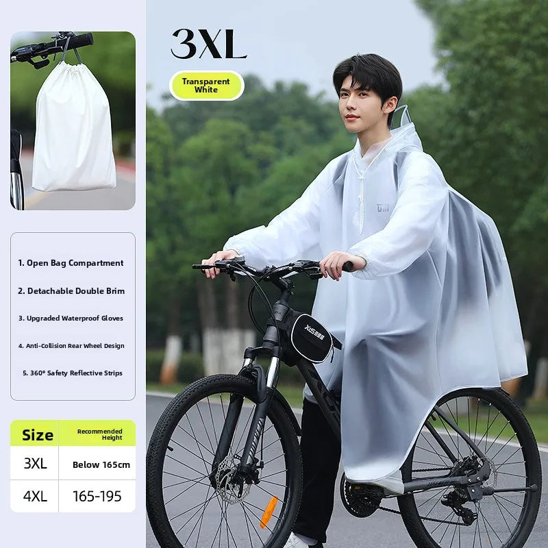Youthful Bicycle Raincoat for School Riding Mountain Bike Road Outdoor Cycling ex High School Students Special Use