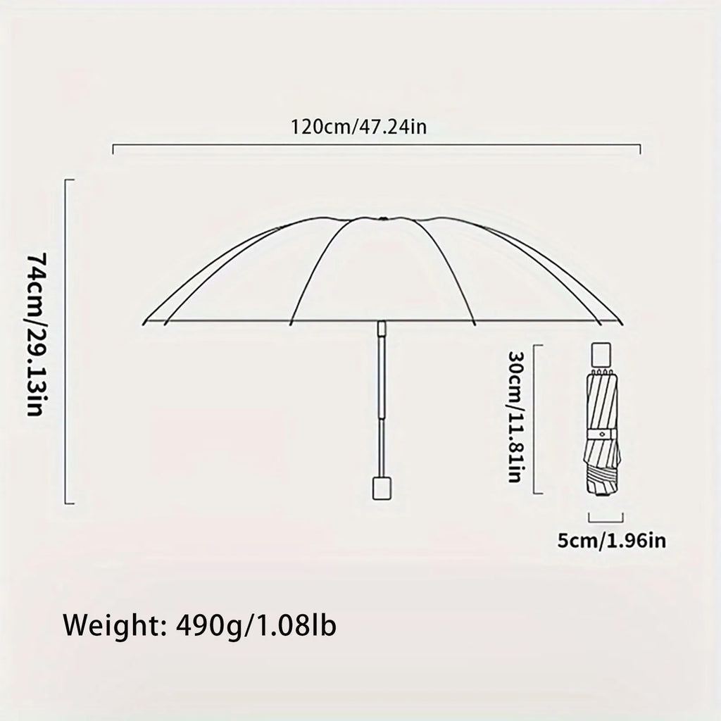 130cm/51.18 Inch High-quality Ten-bone Umbrella, Reinforced Umbrella Frame, Strong Waterproof Windproof, Manual Large Umbrella