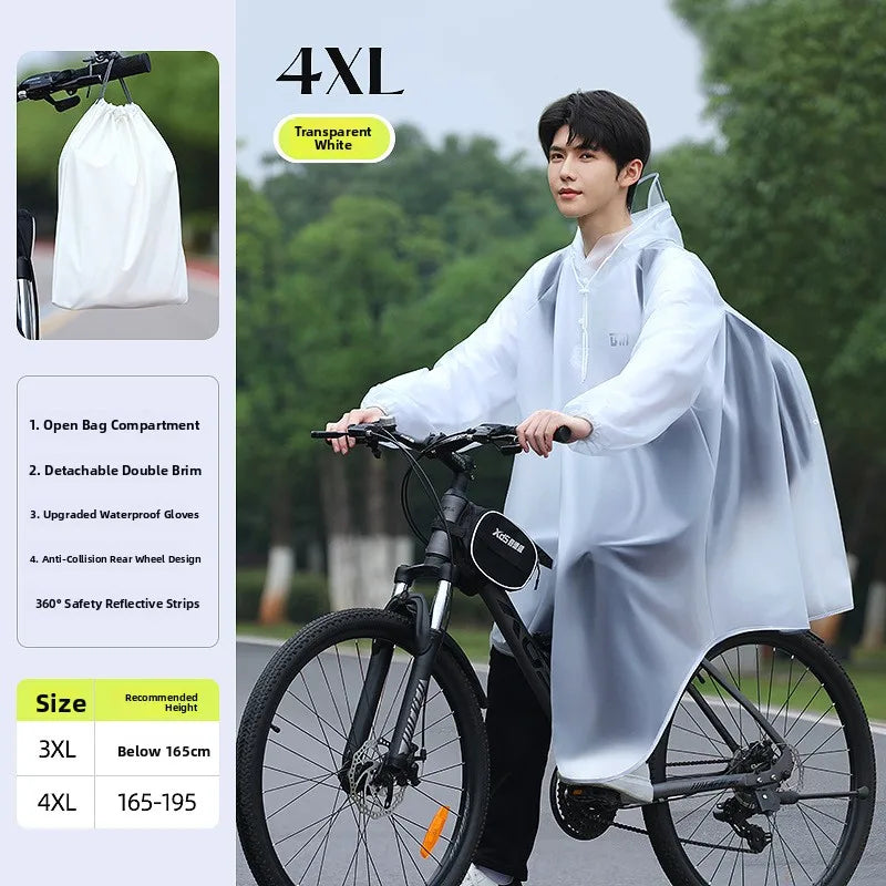 Youthful Bicycle Raincoat for School Riding Mountain Bike Road Outdoor Cycling ex High School Students Special Use