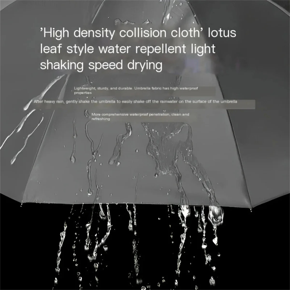 Large size super large umbrella for men and women, three-person double-use umbrella for sun and rain, strengthening, student fol