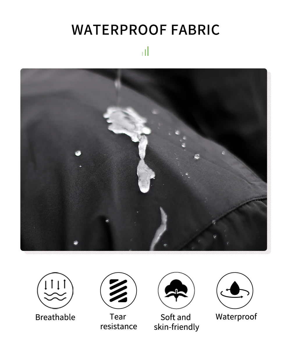 WOSAWE Motorcycle Raincoat Men's Rainproof Thickened plus-Sized Riding Full Body Split Single Raincoat Rain Pants