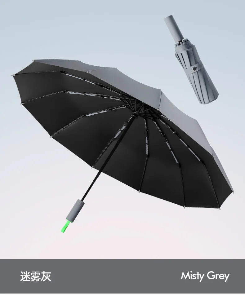 Super Strong Windproof Automatic Umbrella for Men and Women, 72 Bone, Large Rainproof, Sun UV Protection, Folding Rain Umbrellas