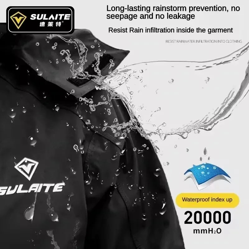 Split Waterproof Motorcycle Riding Rain Suit for Men & Women Outdoor Dirt biker Scooter/Bike Racing Jacket & Pants Set Raincoat