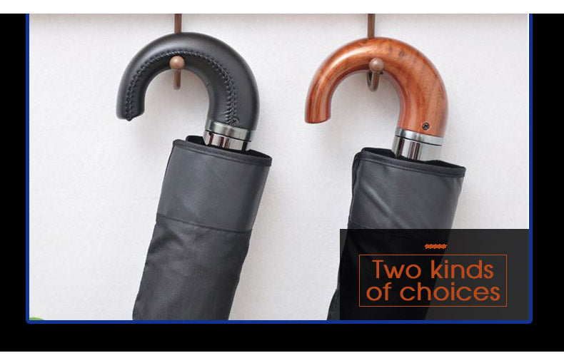 Genuine Parachase Folding Umbrella Brand Business Men Automatic Umbrella Rain Windproof Curved Handle Prasols for Adult